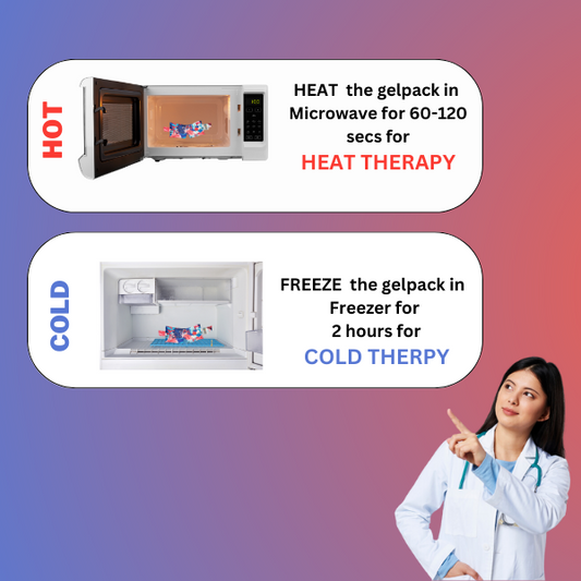 heattherapy coldtherapy gelpack backpain kneepain neckpain