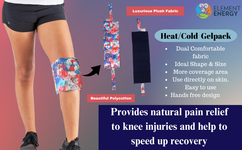 osteoarthritis, O.A, ACL, Meniscus tear/ reconstruction surgery, Tennis Elbow, Golfers Elbow, Slipped Disc and sore/ stiff painful areas in body, knee pain, gelpack, heatpack, coldpack, pain relief