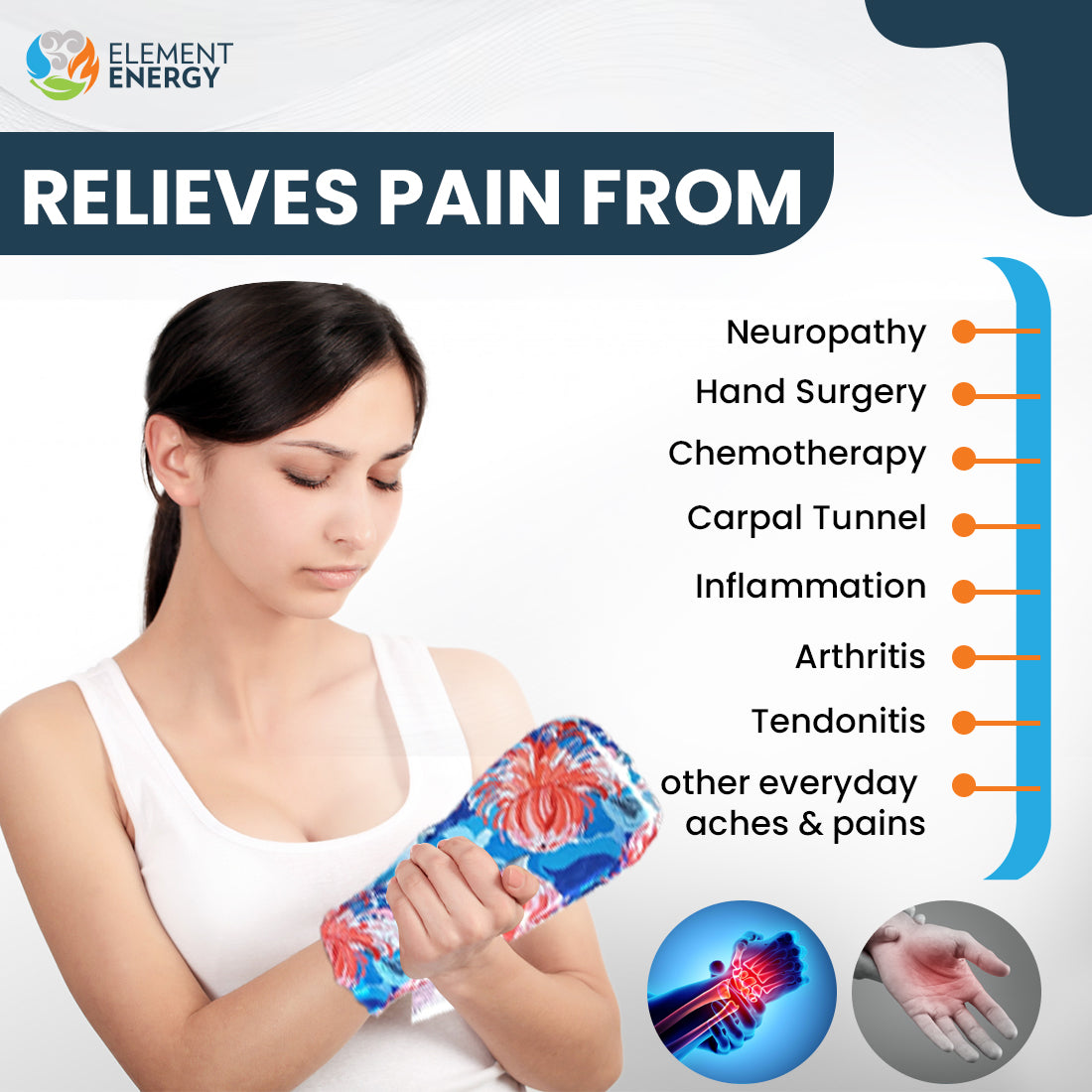 Fibromyalgia, Carpal tunnel Syndrome, Tendinitis, Raynaud's syndrome, hand fracture, Dupuytren's contracture, joint deformity, trigger finger, wrist pain, fingerpain