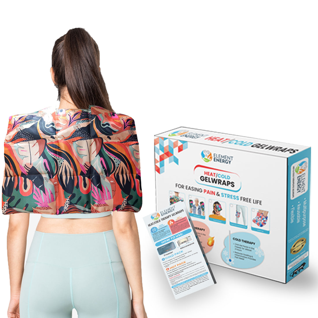 Cervical issues, Trapezitis, Rotator cuff injuries, Neck fatique, Tendonitis, Bursitis, Muscle spasms, Frozen shoulder, Fracture, Dislocation, Impingement syndrome, Sore muscles, Post workout, Fibromyalgia., gelpack, heatpack, coldpack, pain relief